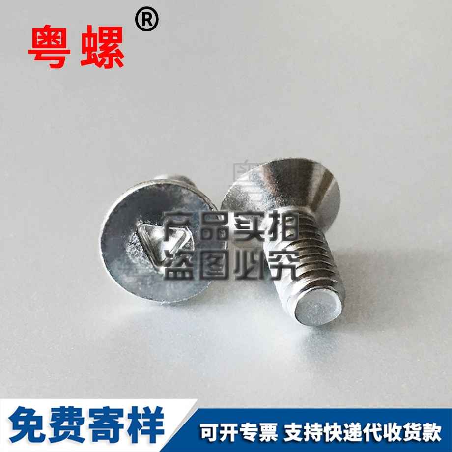 訂做沉頭三角槽威海防盜螺絲