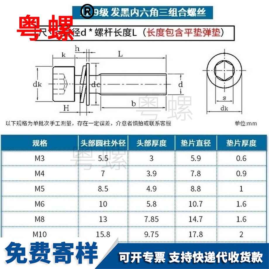 定做內(nèi)六角昌都三組合螺絲