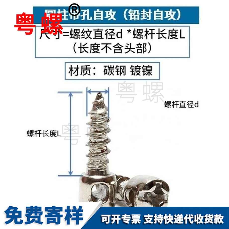 供應(yīng)鍍鎳鉛封威海自攻螺絲
